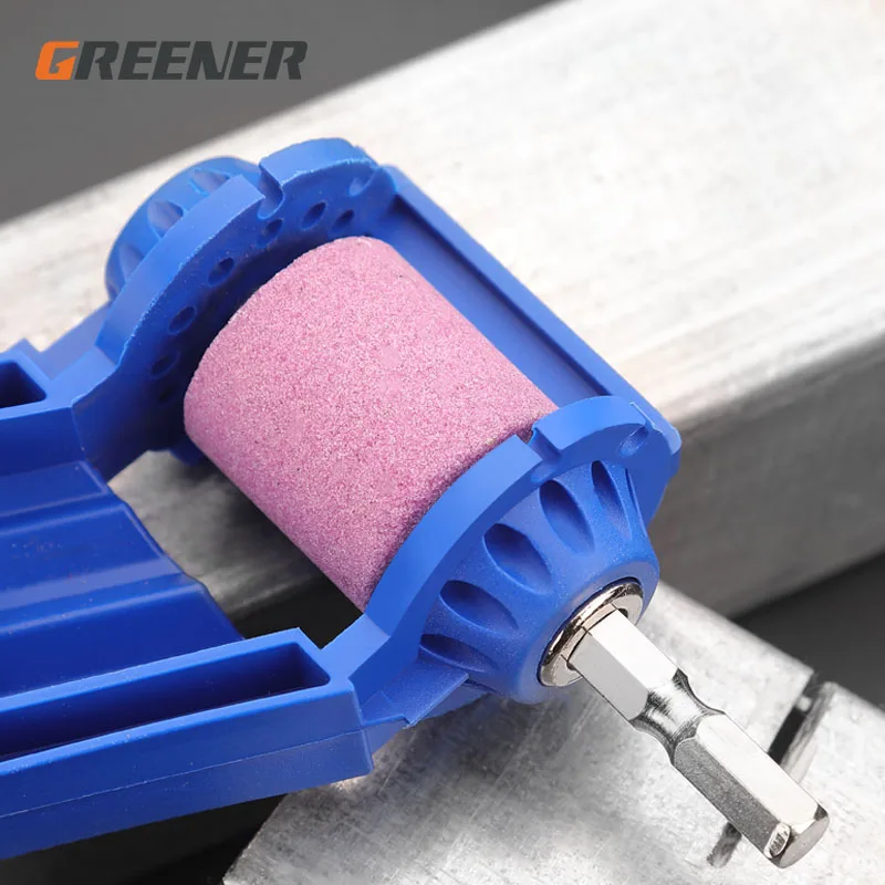 Зеленое средство для шлифовки точилка бит ручные инструменты набор сверл ногтей