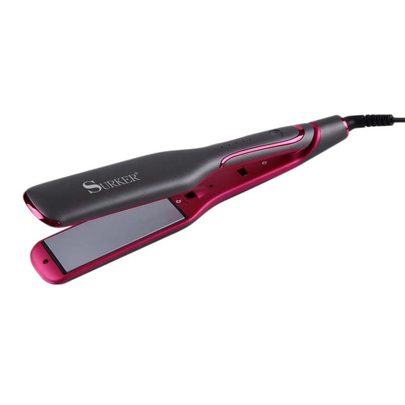 

SURKER Straightening Irons Fast Warm-Up Thermal Professional Tourmaline Ceramic Heating Plate Hair Straightener EU Plug