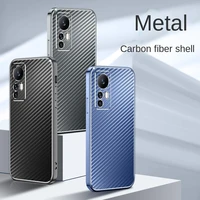12 x shockproof aluminum metal case for xiaomi mi 12 12x pro case camera full protection carbon fiber back cover