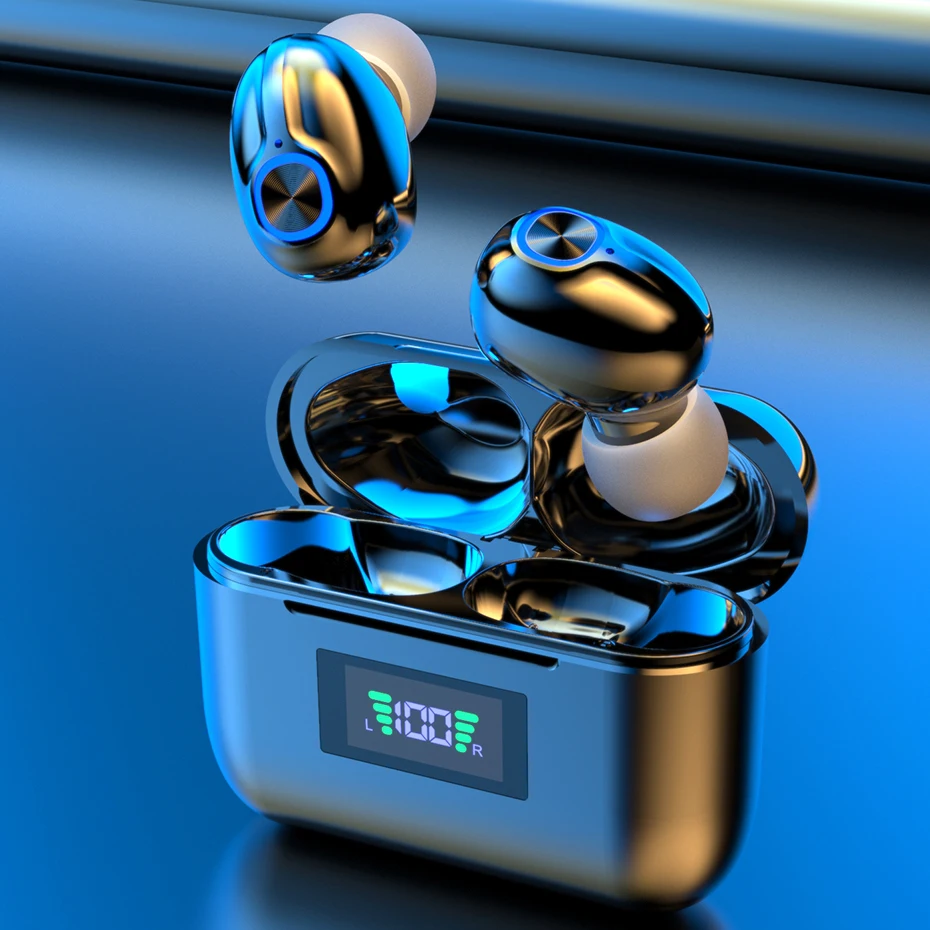 

Bluetooth Wireless Headphones with Mic Sports Waterproof TWS Bluetooth Earphones key Control Wireless Headsets Earbuds Phone