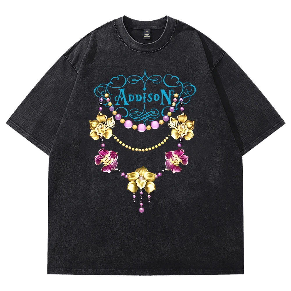 Addison Rae Concert Merch Addison Rae Merch 2025 Музыкальный альбом Турированная футболка с ...
