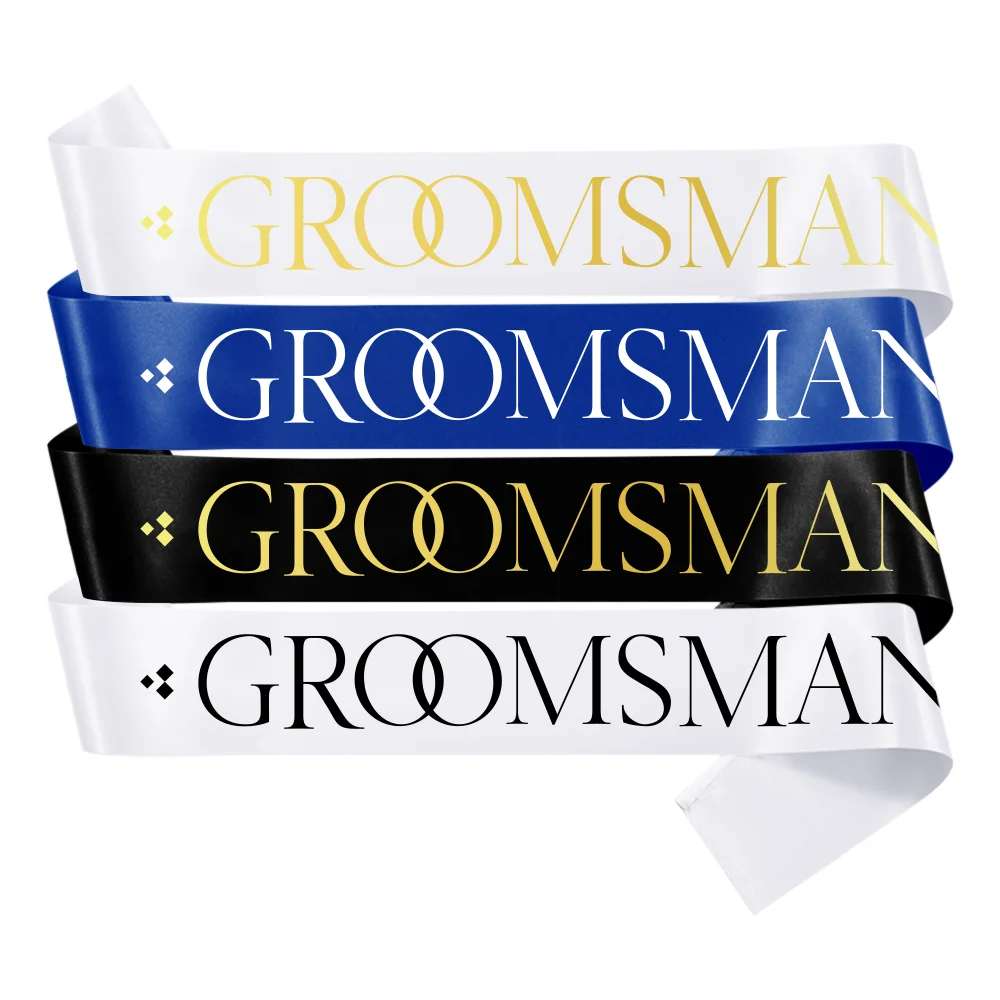 

Groomsman Satin Sash Party Decoration for Groomsman/Best Man/ Bridesman at Wedding