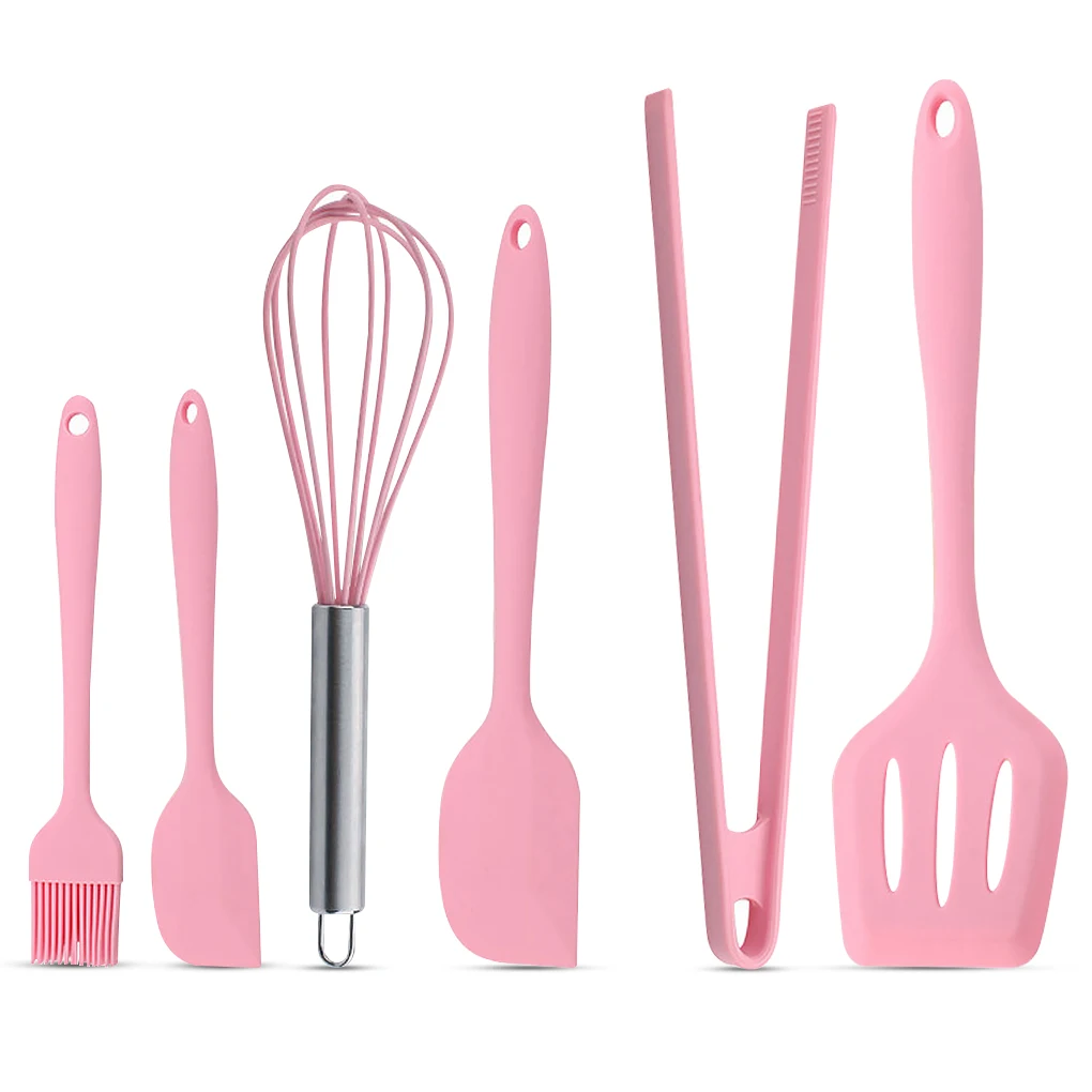 

Набор кухонных шпателей 6 шт., силиконовый венчик для выпечки яиц, антипригарная термостойкая посуда