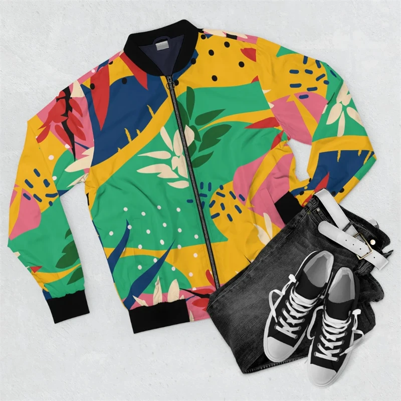 New Men's Jacket African Style Graffiti 3d Print Fashion Street Long Sleeve Sweatshirt Casual Bomber Jackets Pullover Loose Coat