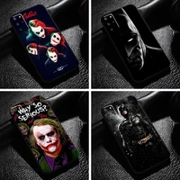 marvel bat man joker clown for samsung galaxy s21 s20 ultra s21 s20 plus fe 5g phone case carcasa black soft back