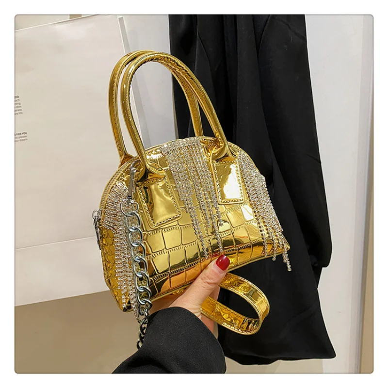 2023 New Tassel Fashion Small Handbags Luxury Designer Chain Crossbody Bags Summer Casual Vintage MultiColour Shoulder For Women