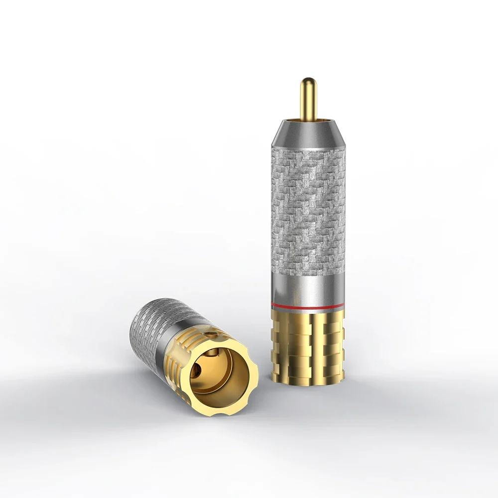 4 шт. VR108G RCA разъем винтовые фиксирующие разъемы аудиокабель для усилителя