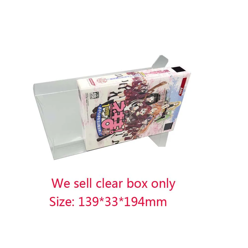 

Clear transparent box For PS2 Double-disc bundled limited edition game Display storage Box PET Protector