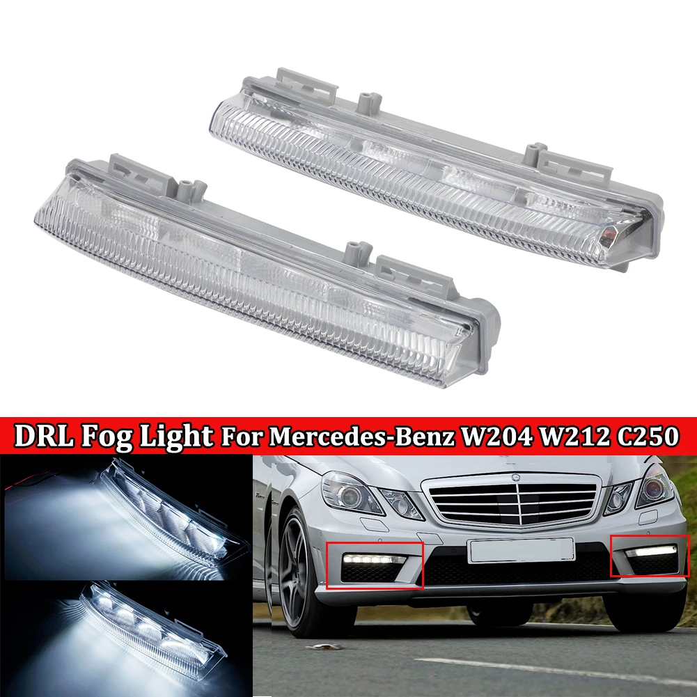 

Car Front LED DRL Daytime Running Lamp Light For Mercedes-Benz W204 W212 S212 R172 C250 C280 C350 E350 A2049068900 A2049069000
