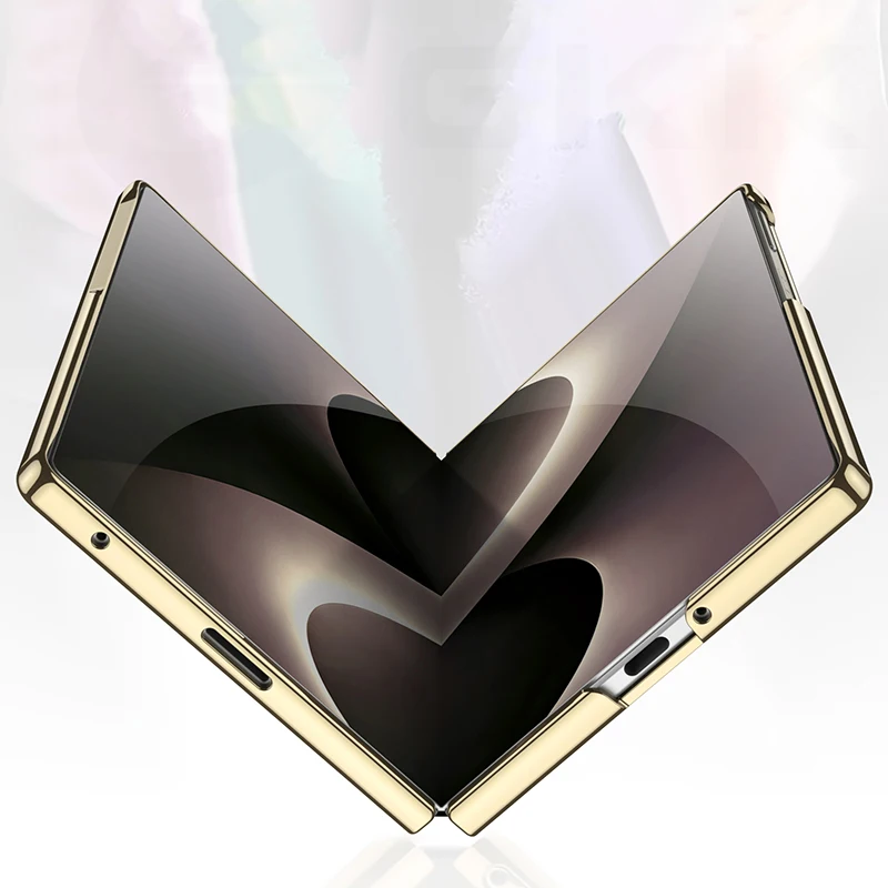 Фото Роскошный чехол из окрашенного стекла для Samsung Galaxy Z Fold 8 Ultra, защитное стекло для внешнего экрана, чехол для Galaxy Z Fold7. №4