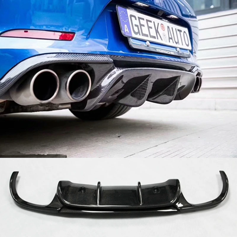 Задний бампер из кованого углеродного и волокна диффузор спойлер V-образного