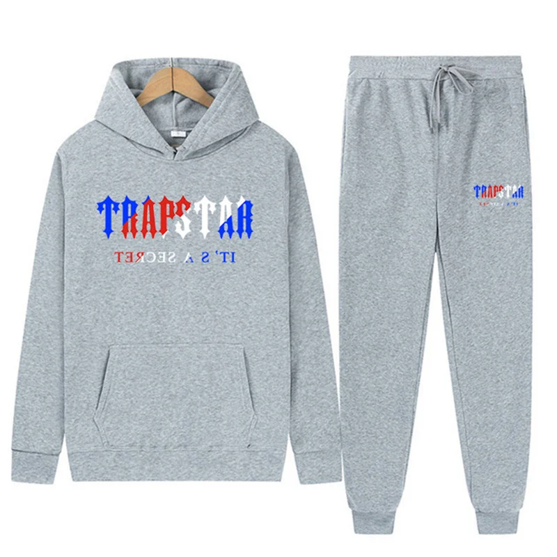 

Trapstar Men Woman London Hoodie White Blue Towel Embroidery Letter Pullover High Quality Fleece Grey Hooded Thick Sweatshirts