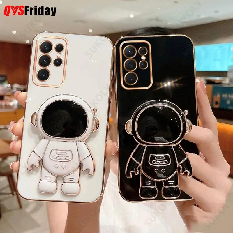 

Чехол для Samsung Galaxy S22 Ultra, S21, S20, A13, A53, A52, A12, A33, M33, A51, A71, противоударный чехол-подставка для телефона с покрытием астронавта