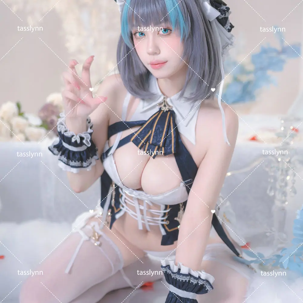 Фото Костюм для косплея Cheshire Azur Lane, игровые костюмы для косплея для женщин, пижамы HMS Cheshire, женская праздничная одежда, наряды №4