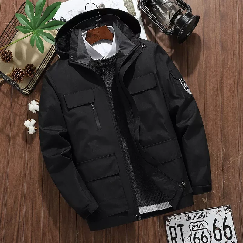 

NEW 2023 Spring Autumn Thin Outdoor Jacket Men Windbreaker Jacket 2023 Mens Waterproof Breathable Hiking Coat Camping Outerwear