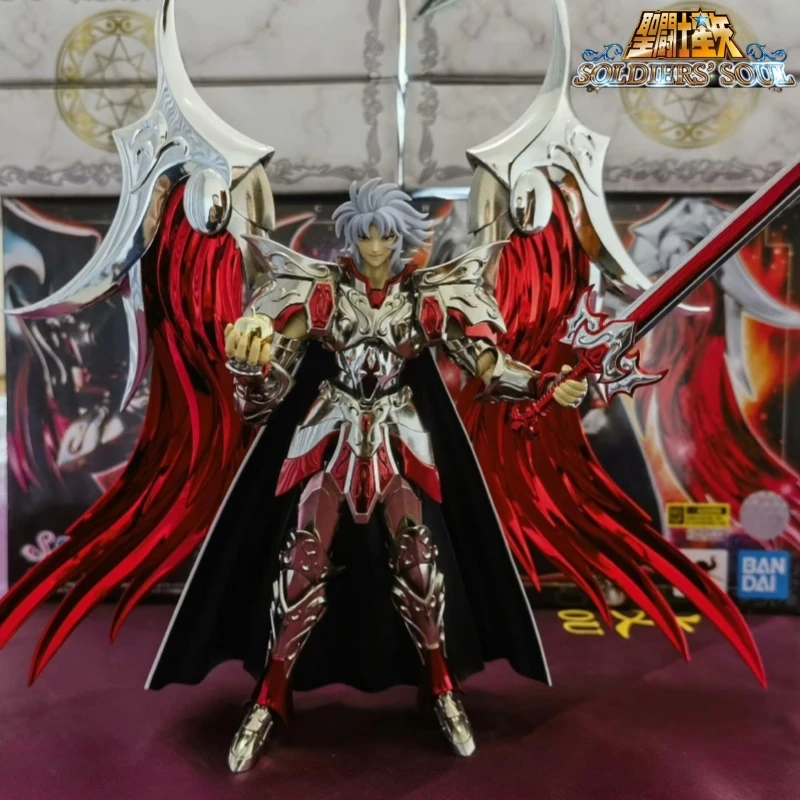 

Bandai Japan In Stock Sacred Clothes Myth Ex Silver Gemini God Of War Sword Ares Joint Movable Doll Spot Birthday Gift