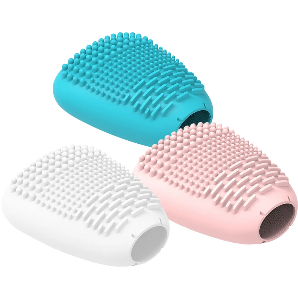 

Brush Makeup Cover Silicone Caps Organizer Protectortravel Holder Pad Cleaning Reusable Guard Case Brushes Covers Guards Storage