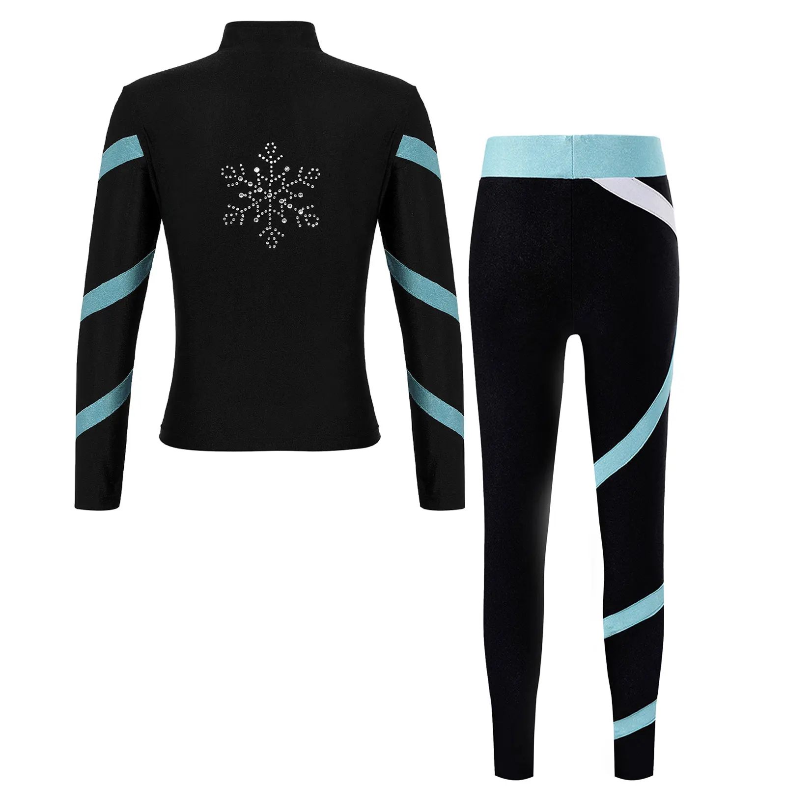 Детский спортивный костюм для девочек флисовая куртка с воротником-стойкой и