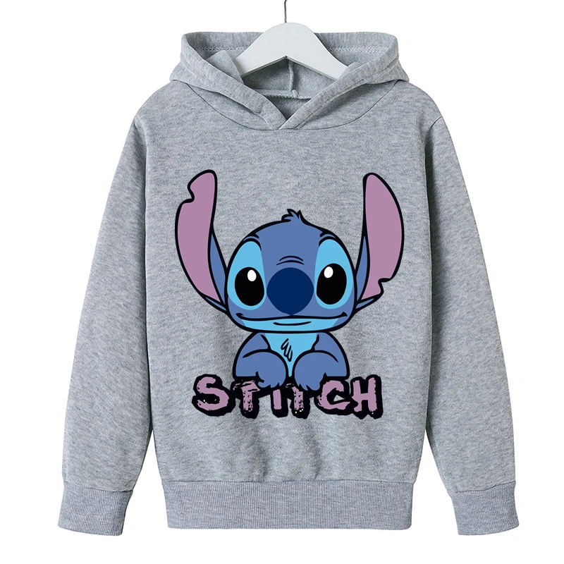 

New Girls Boys Stitch Hoodies Kids Funny Casual Stitch Sweatshirt Children Boys Girls Stitch Clothes Cool Cartoon Stitch Streetw