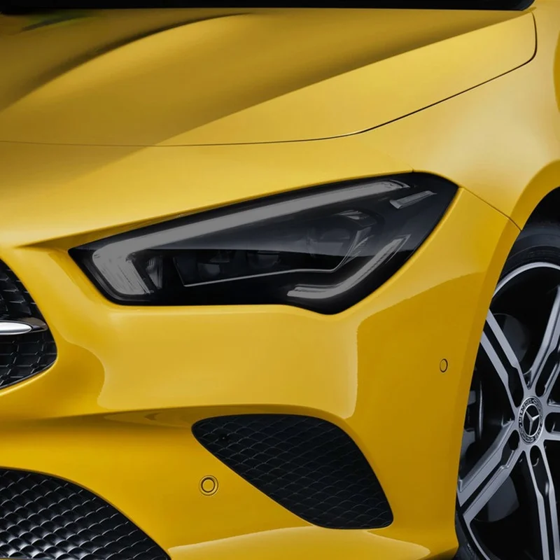 

Car headlights protective film is used for Mercedes-Benz CLA CLA Class C118 2020 CLA45 AMG CLA250 transparent black TPU sticker