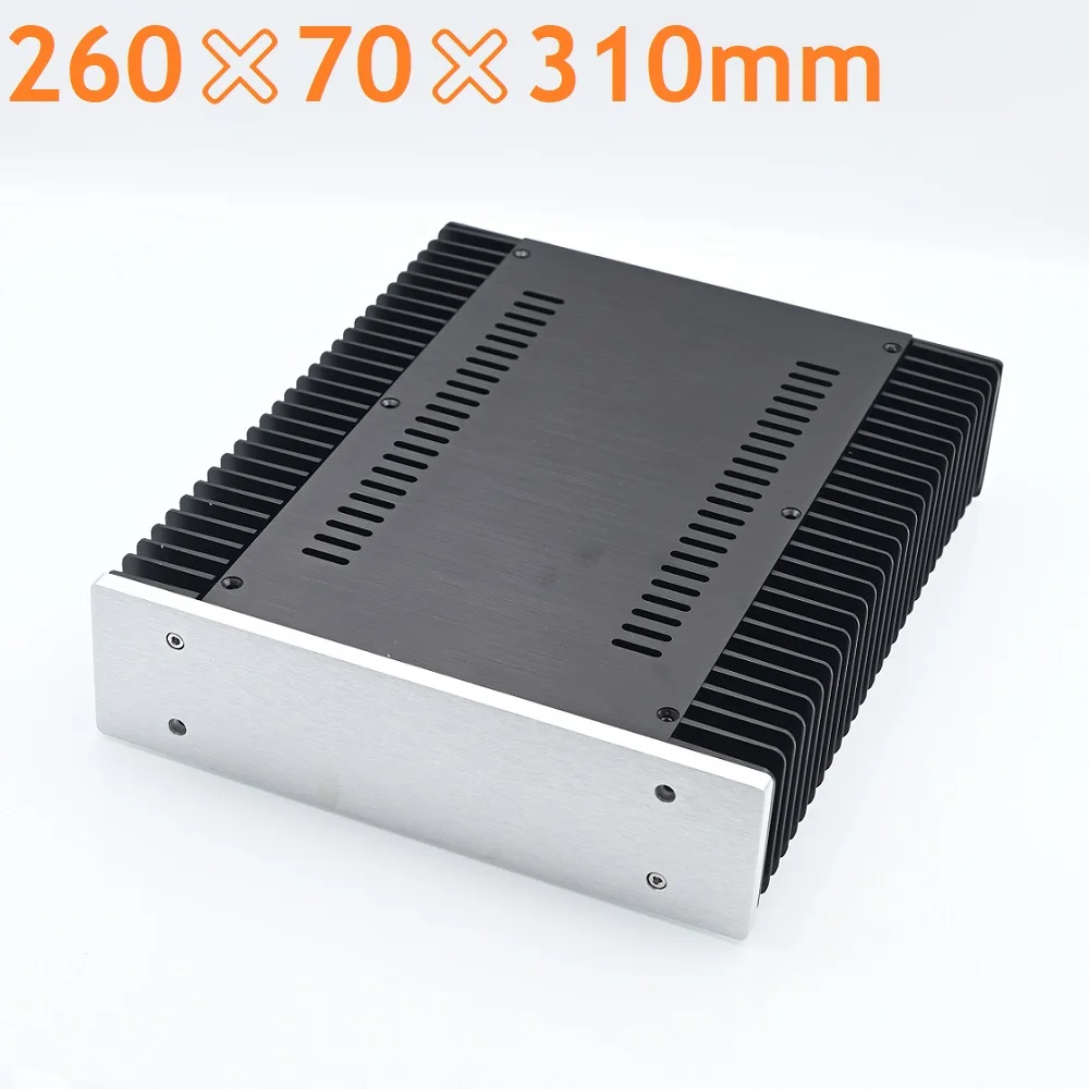 

Усилитель питания для корпуса, анодированный алюминий, 260x70x311 мм