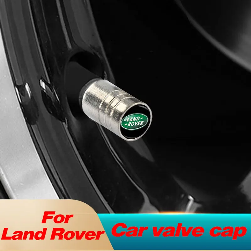

4pcs New Metal Wheel Tire Valve Caps Stem case Accessories For Land Rover Range Discovery Sport Guardian 4 Freelander 2 Evoque