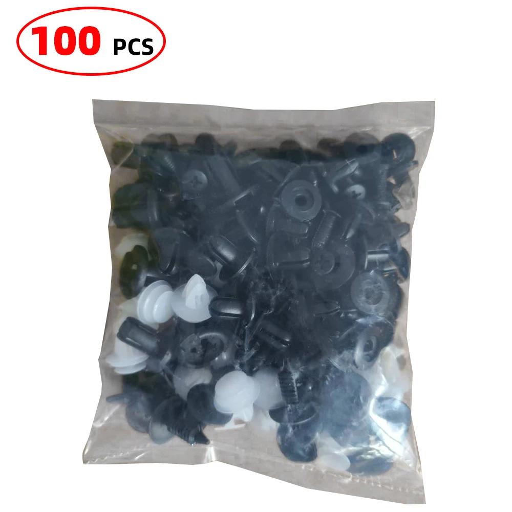 

Car Fastener Clip Mixed Kit Plastic Push Fixed Pin Threaded Rivet Clips for Car Door Trim Body Bumper Panel Auto Repair Parts