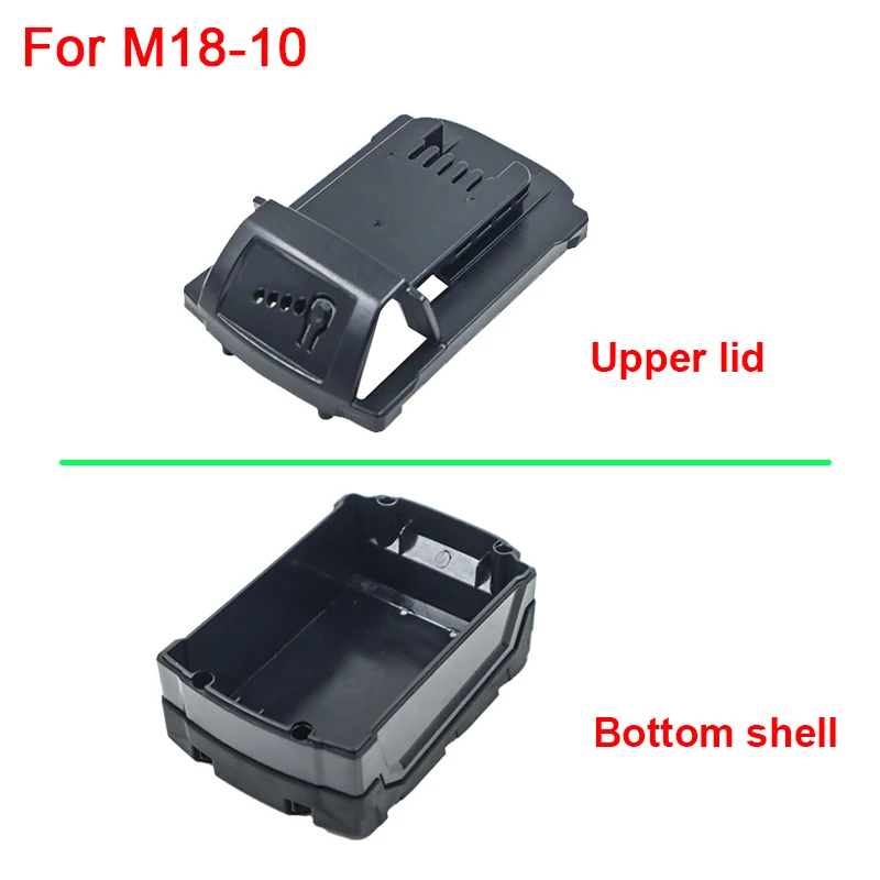 

For M18-10 Battery Case Assembly Parts For Milwaukee 18V 48-11-1815 Lithium Battery Upper Cover Back Case Enclosure Accessories