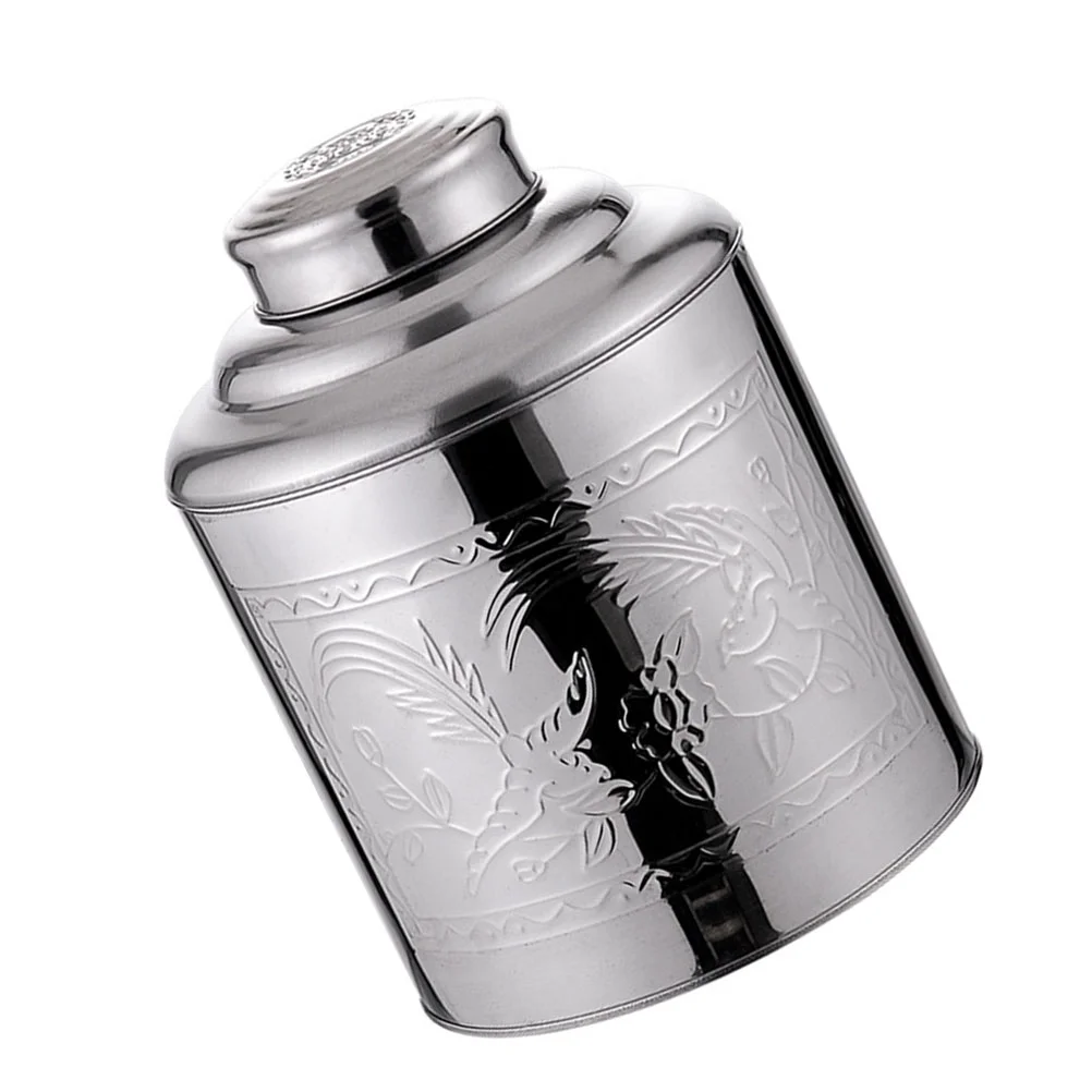 

Stainless Steel Sealing Tea Canister Practical Tea Jar Sealing Food Container
