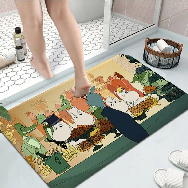 Дверной коврик BANDAI Moomin недорогой Противоскользящий современный гостиной