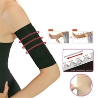 1pair slimming compression arm shaper slimming arm belt helps tone shape upper arms sleeve shape taping massage for women