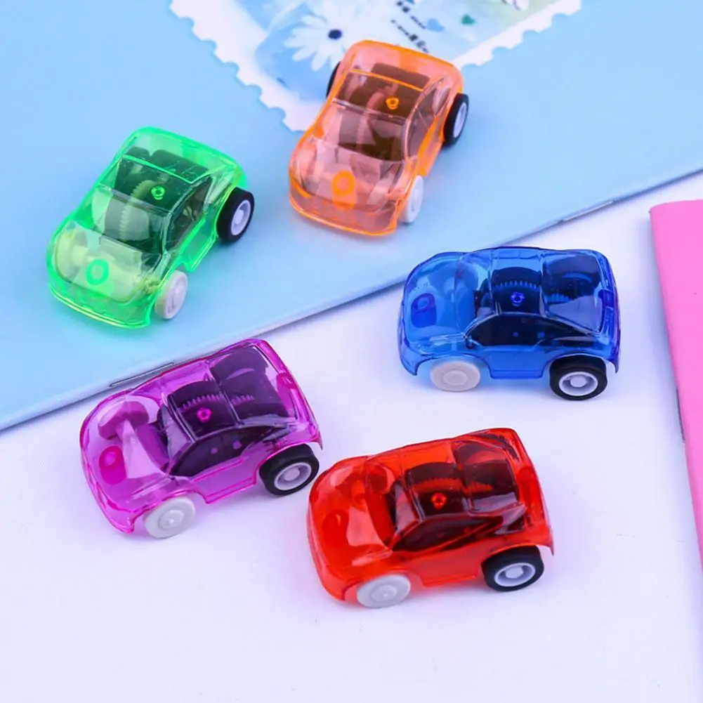 

1pc Move Transparent Car Toy Pull Back Small Engineering Color Toys Car Vehicl Toy Model Gift Diecasts Random Kid J9r2