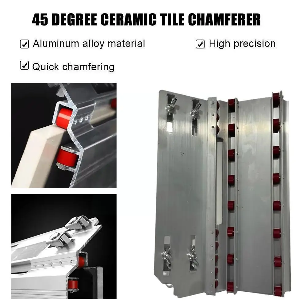 

Ceramic Tile Chamferer 45 Degree Cutting Position Fixed Corner Tool Power Silver Guide Multifunctional Accessories Angle Ma K7M8
