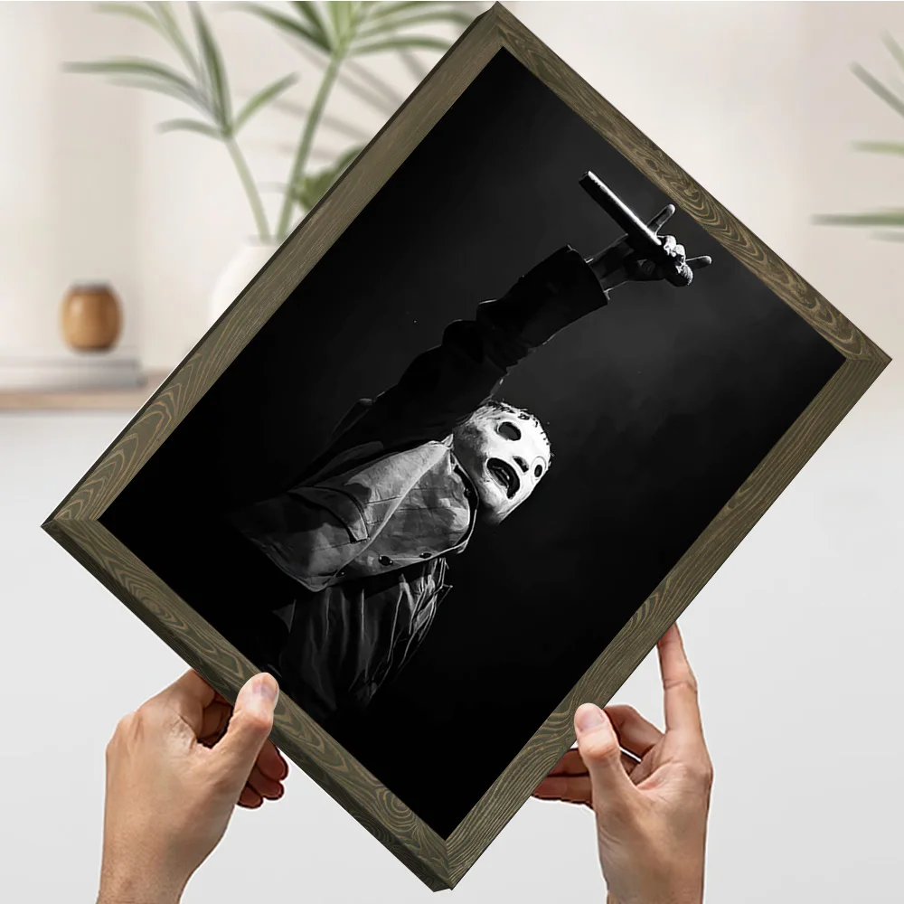 Фото Постер с изображением Кори Тейлора из Slipknot, на заказ, для печати, на холсте, для современного домашнего декора, украшение для стен №3