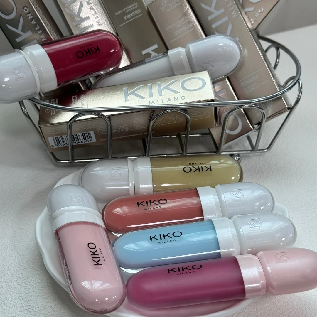 Фото Новый блеск для губ KIKO Milano: стойкий, не оставляет следов, увлажняющий, с мягким глянцевым финишем, увлажняющий бальзам, не оставляет кольца на стекле. №5