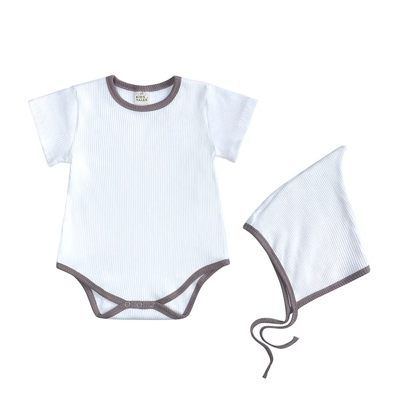 

Baby Clothes Newborn Summer Solid Casual Jumpsuits Short Sleeve Children's Clothing Korea Baby Romper Baby Girl Clothes with Cat