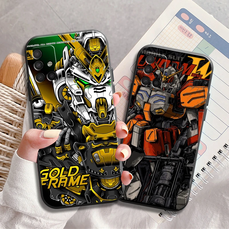 

GUNDAM Bandai Anime Phone Cases For Samsung S20 FE S20 Lite S8 Plus S9 Plus S10 S10E S10 Lite M11 M12 S21 Ultra Luxury Ultra