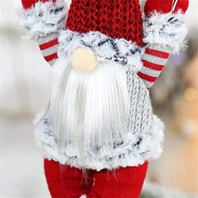Gnome Figurine Skydiving Doll On The Table Shelf Desktop Parachute Tomte Plush Gifts Themed Tree Decor Red Durable