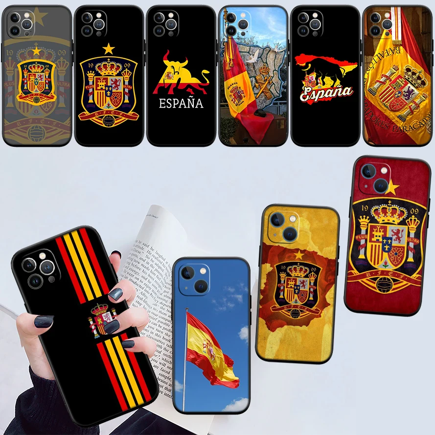 Фото Чехол для телефона с флагом Испании HY26 для Samsung Galaxy A11 A12 A13 A15 A52S A53 A55 A56 A70 A71 A72 A73 F06 F16 F56 S10 Plus S10e №3