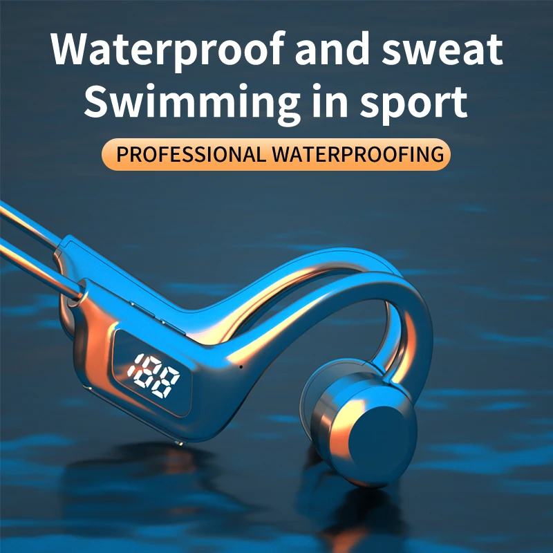 VG06 Wireless Bluetooth Headphones Surround Sound Bone Conduction Earphones Waterproof Sport Noise...