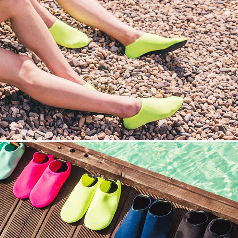 Нескользящие однотонные носки для плавания и бассейна дайвинга летние пляжные