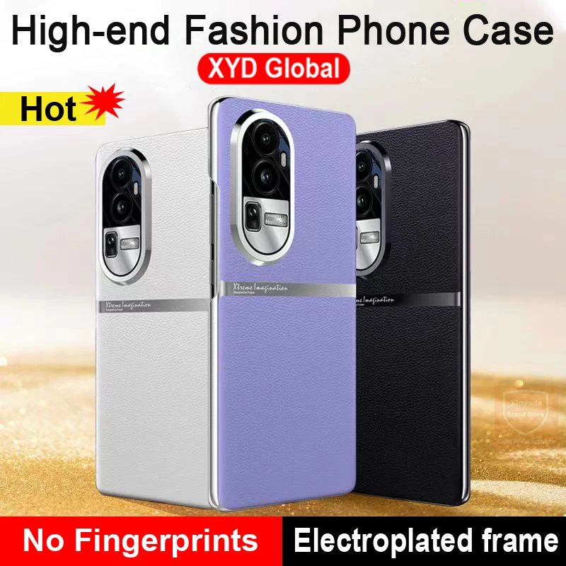 

For Oppo Reno 10 Pro Case Matte Phone Back Case For Oppo Reno10 Pro Cover High end Leather Bumper Shell Skin