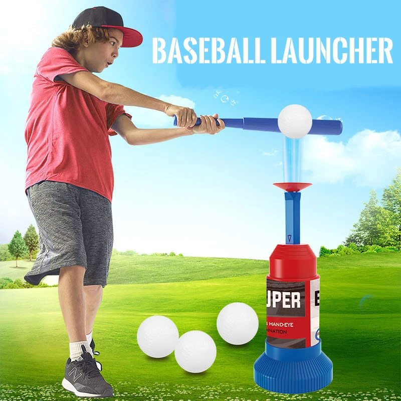 

Outdoor Playset for Kids Children Playground Outdoor Sports Toys Baseball Launcher Set Indoor Ball Games Sensory Toys Kids Games