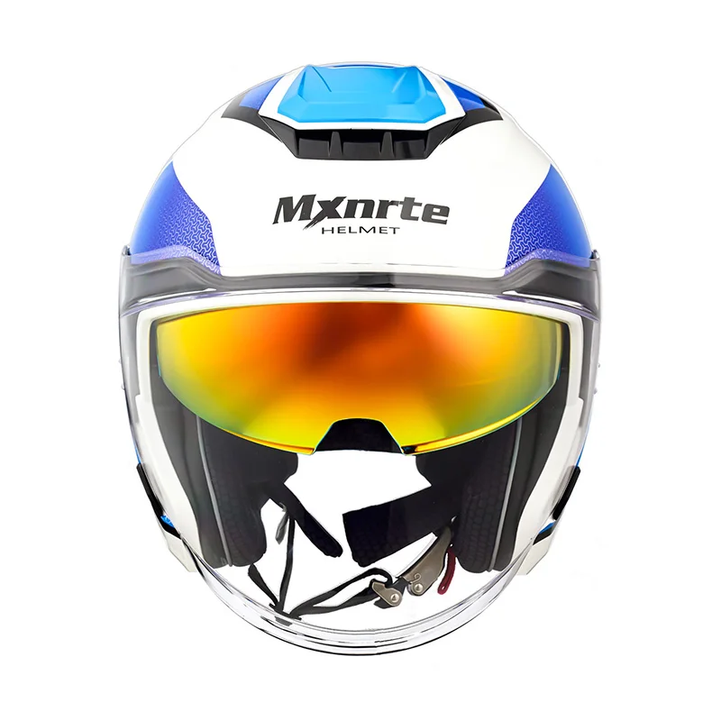 ECE одобренный Mxnrte Dodge белый синий красный шлем для мужчин и женщин полушлем с