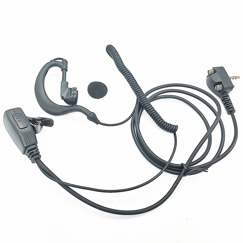 10PACK G Shape Earpiece Headset with PTT Mic for Motorola Yaesu Vertex Standard Radio EVX-261 VX-230 VX-231 VX-298 VX-350 VX-351