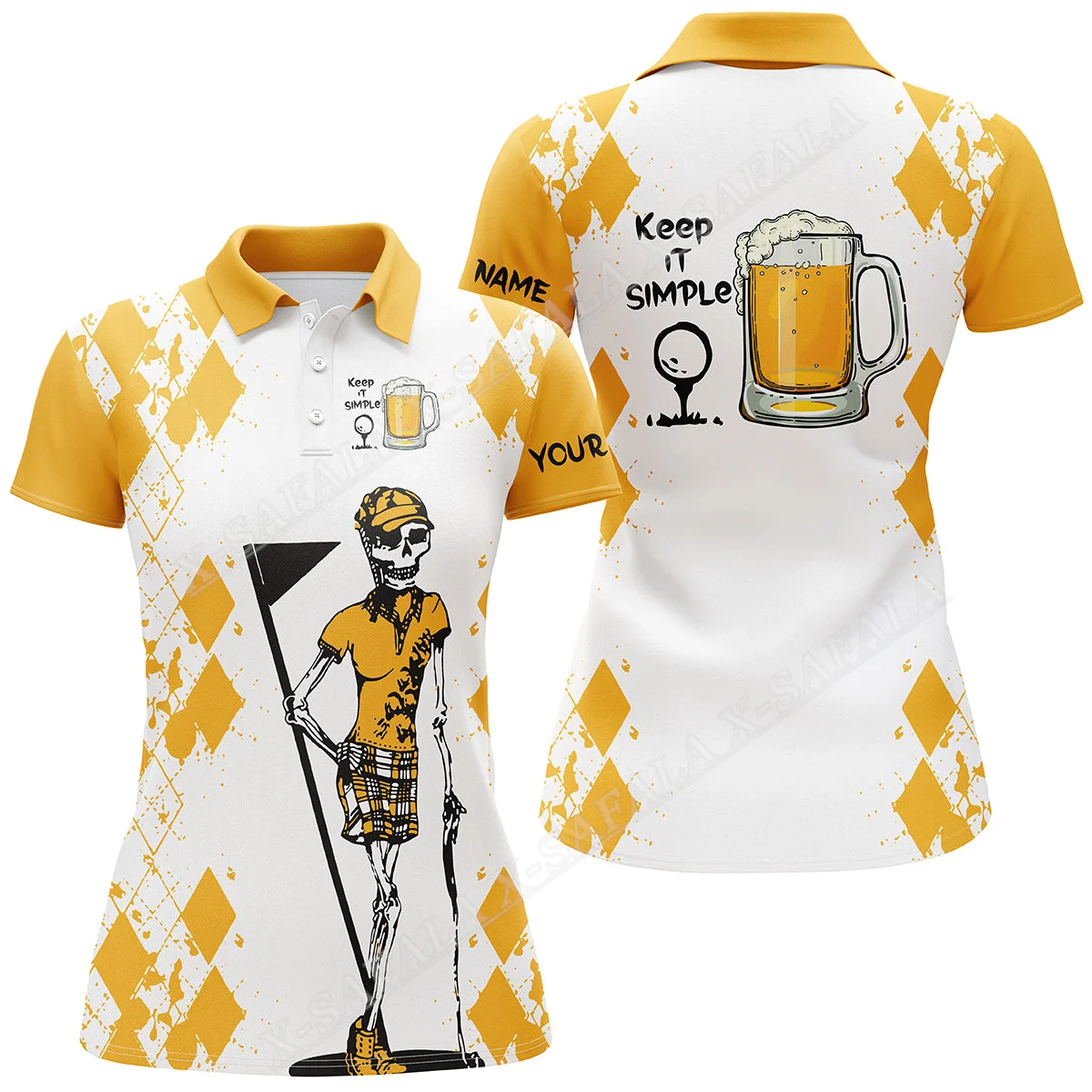 

Funny Gift Golf Watercolor 3D Print Custom For Women Polo Shirt Golf Short Sleeves Wear Casual Top New Summer Fashion Clothing
