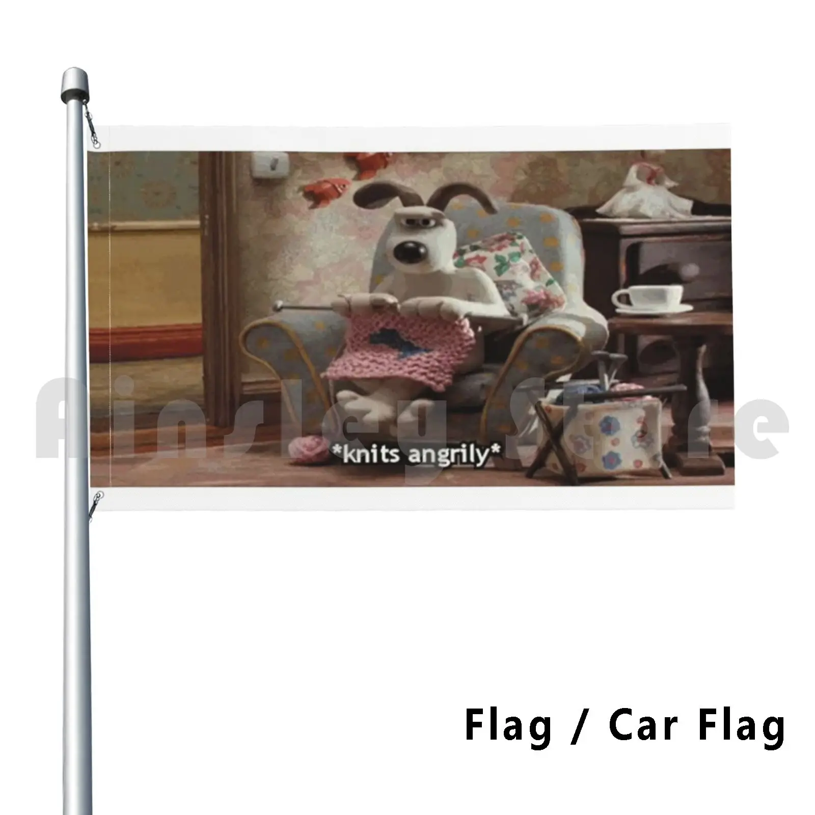 , Люверсы вязаные Angrily Открытый Декор флаг автомобиль флаг люверсы вязаный мем для старых леди подарок крутой новый эгди мем свежий острый перламутр