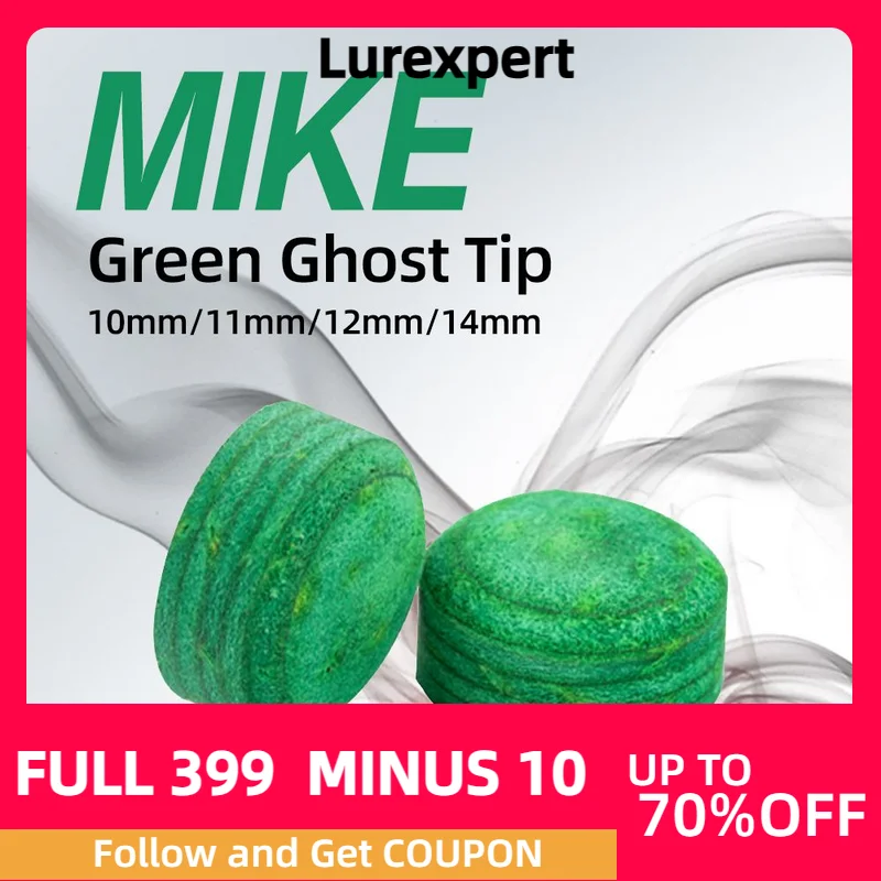 Оригинальный британский зеленый наконечник майка для бильярда S/M/H 10 мм-14 мм