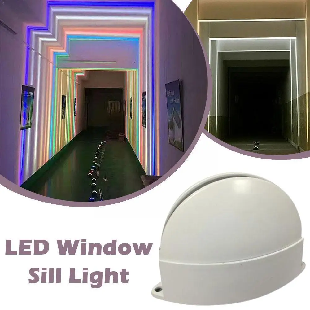 

Полукруговой светильник, наружный водонепроницаемый светильник для окна, рамки, стены, отеля, бара, коридора, светодиодный фонарь, 360 градус...