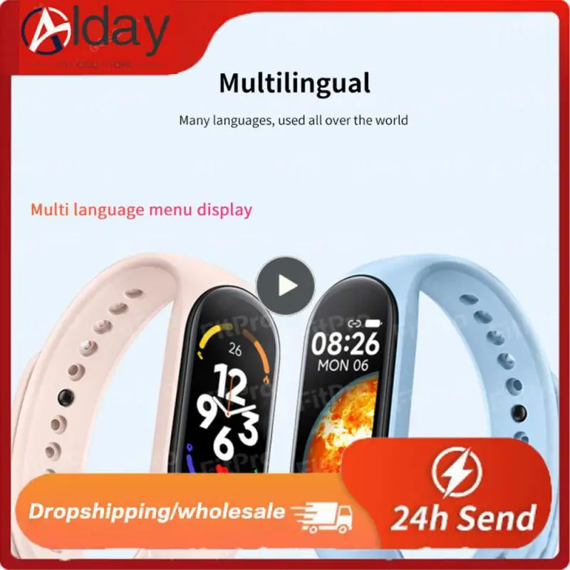 

Ip67 Waterproof Smartwatch Blood Pressure Hd Large Screen Smart Bracelet Fitness Tracker M7 Smart Watch